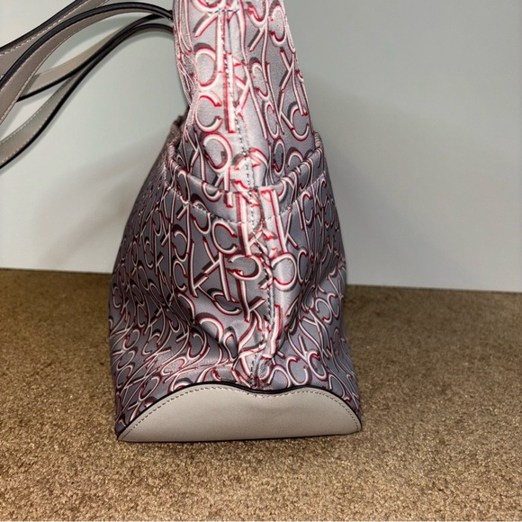 Calvin Klein Multi Color Monogram Nylon Logo Tote Multiple Pockets - Picture 10 of 11